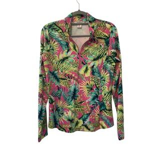 Tommy Bahama large floral golf top